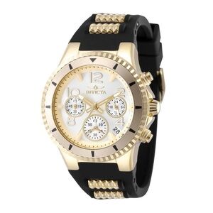 Invicta BLU Unisex Watch - 39mm, Black, Gold (49804) New in Box